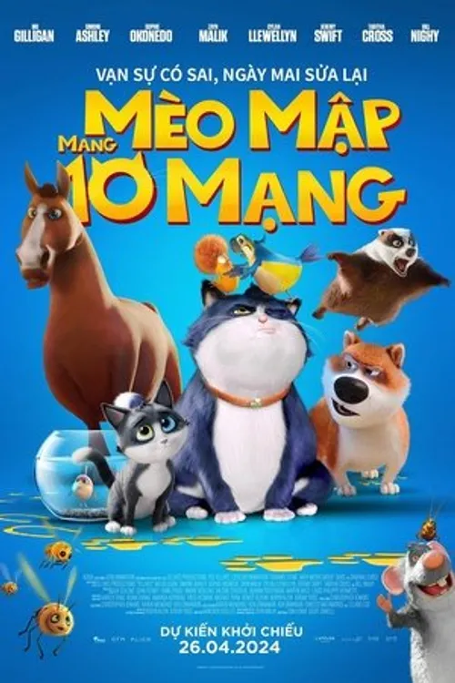 Mèo Mập Mang 10 Mạng (10 Lives) vietsub